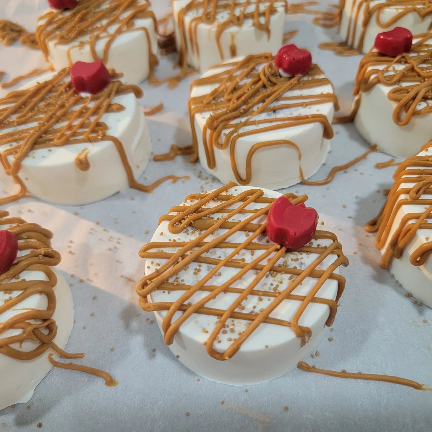 - handcrafted by Sweet Surprise Confections