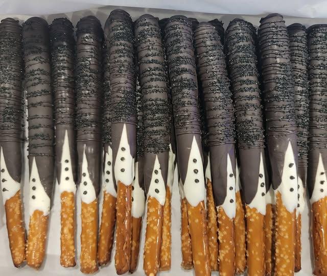 Chocolate-Covered Pretzel Rods (Baker’s Dozen – 13)