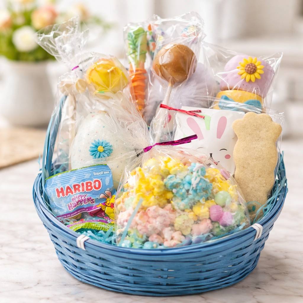 Easter Baskets with Custom Handcrafted Chocolates | Sweet Surprise Confections