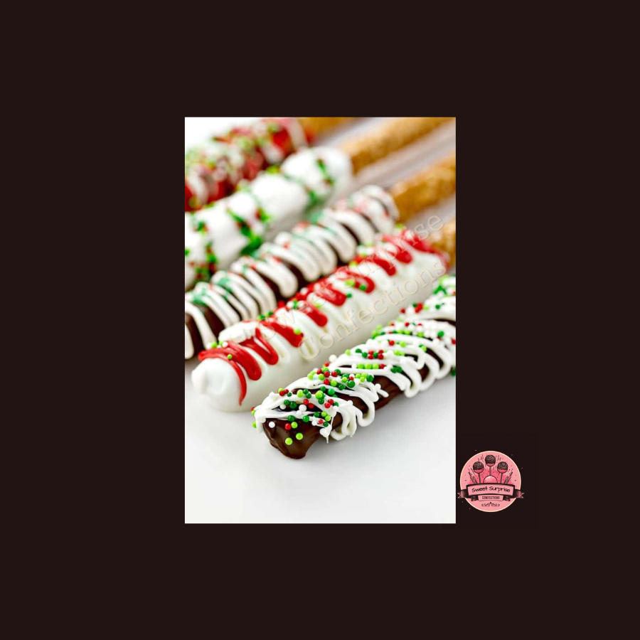 Gourmet Chocolate Covered Pretzels - Holidays, Wedding, Baby Shower, Birthday Party Treats, Gifts