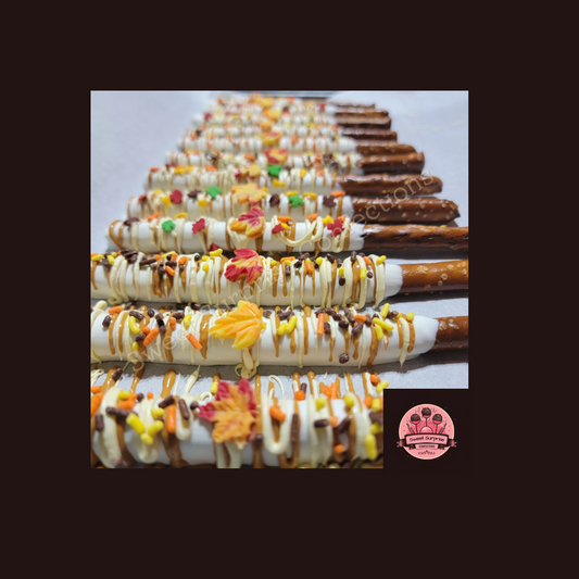 Gourmet Chocolate Covered Pretzels - Holidays, Wedding, Baby Shower, Birthday Party Treats, Gifts