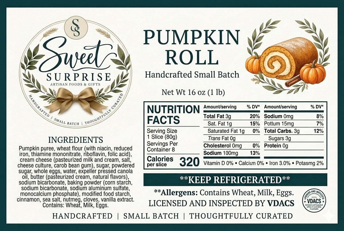 Pumpkin Roll - Whole or Half