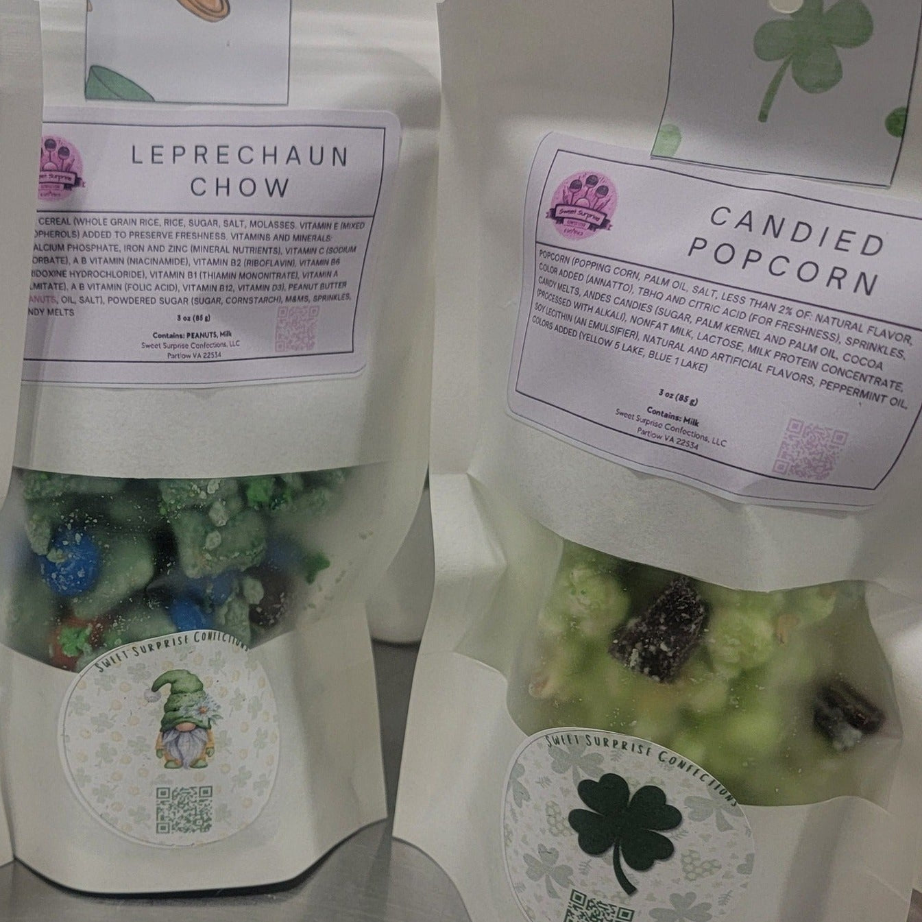 Lucky Snack Duo Bundle – Leprechaun Popcorn + St. Patrick's Day Puppy Chow 🍀🍿